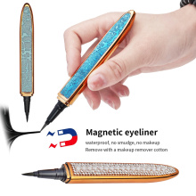New Diamond Case Waterproof Colored Liquid Adhesive Glue Magnetic Eyeliner Pen For Magnetic Eyelashes
